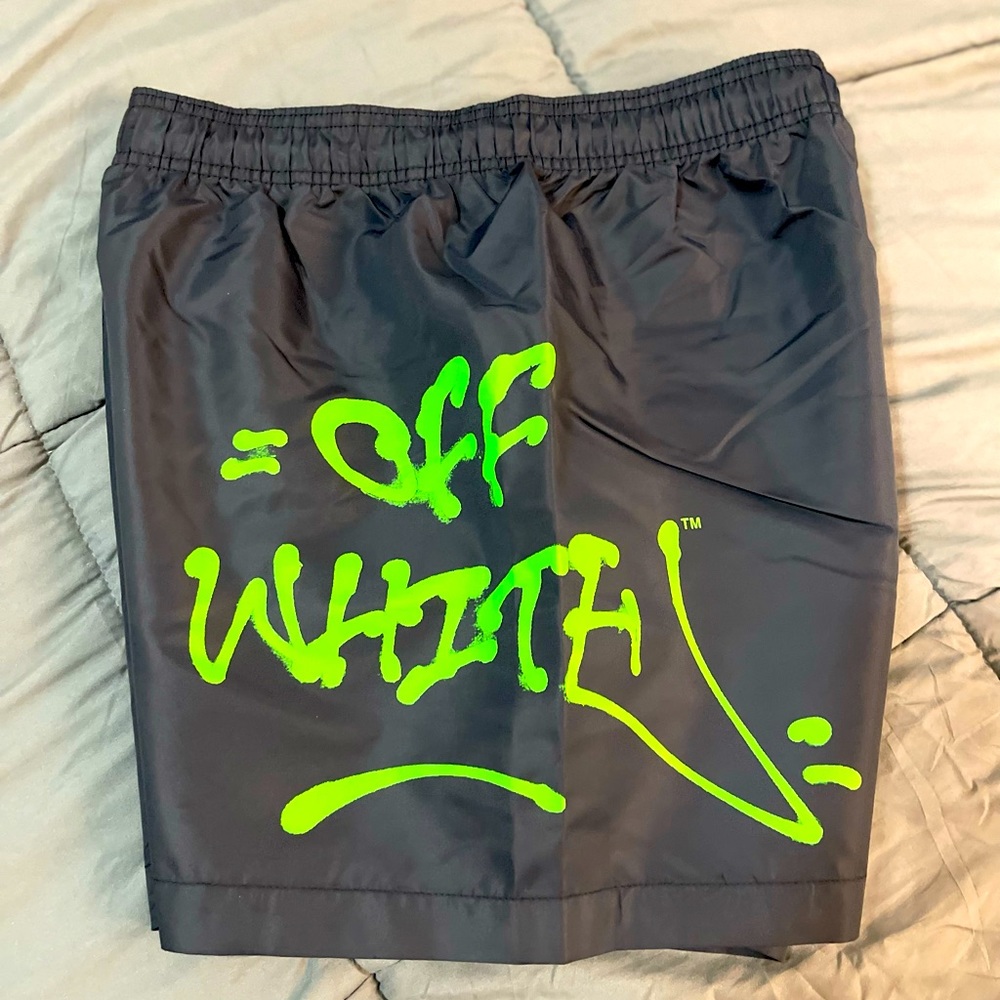 Men’s Off-White Graffiti Swim Trunks